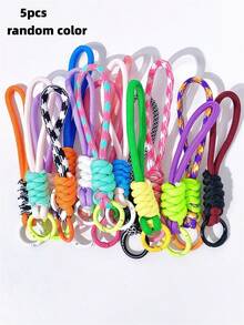 Gantungan Kunci Warna-warni, Tali Gantungan Kunci, Aksesori Ponsel, Tali Pendek, Klip Casing Ponsel, Gantungan Kunci, Hadiah Suvenir, Aksesori Mobil, Gantungan Tas, Perlengkapan Pelajar - MultiWarna - View 7