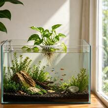 Aquarium Hydroponic Floating Colonization Basket, Soilless Cultivation Pothos And Succulent Holder, Aquascaping Plant Floating Rack, 3D Printed PLA Material, White Stand, Universal Model For Water Purification And Root Rot Prevention - A - View 7