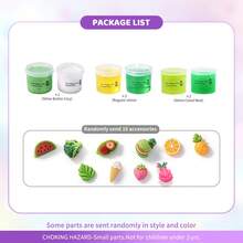 6/9/12pcs Colorful Slime Set, Multi-Color Crystal Slime, Fluffy Cloud Slime, Butter Slime And Classic Slime, Includes DIY Accessories, Soft Stretchable Non-Sticky Sensory Toys, Mess-Free Stress Relief Creative Learning Gift, Suitable For Ages 3+ - Multicolor - View 13