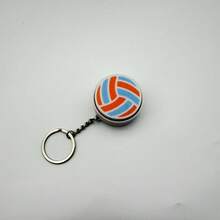 Teenager Sports Ball Fingertip Button Keychain, Crisp Clicking Sound Tactile Press Stress Relief Pendant, Tennis Basketball Football Rugby Mini Sports Charm, Portable Bag Accessory, Unique Teenager Birthday Graduation Holiday Party Gift - Multicolor - View 15