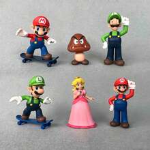 SUPER MARIO BROS. 1pc Cartoon Character Model Blind Box, Multiple Classic Images Randomly Selected, Can Be Used As Desktop Decorations, Fun Unboxing Experience, Suitable For Collection, Party Souvenirs, And Gift Giving. (Stochastic Style) - Multicolor - View 3