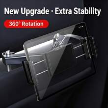 1pc Car Headrest Tablet Holder - Adjustable Tablet Car Mount For Back Seat, Kids Road Trip Essentials, For 4.7-11 Inch Tablets - A - View 3