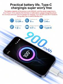 SERVO 18SE Mini Smartphone, Sistem Operasi Android 8.1, WCDMA Dual SIM Dual Standby Jaringan 3G, Layar HD 3.0", Kamera Ganda, RAM 2GB + ROM 16GB, Ponsel Mini Portabel - Perak - View 11