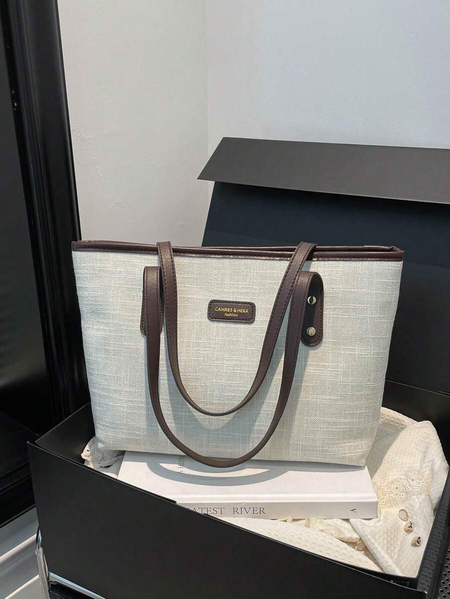 2025 Autumn/Winter New PU Fashion Versatile Commuter Shoulder Tote Bag For Women - Coffee - View 1
