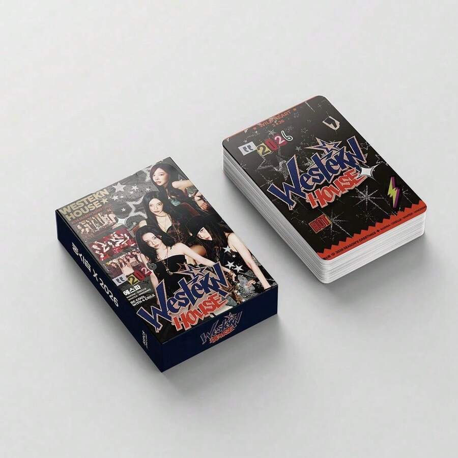 55 pcs LOMO Photocard Merchandise Selebriti Jennie BP Pink Ink Group Individu KP OP Terlaris - 1PC - View 1