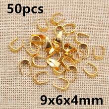 50pcs Small Pendant Clips Pinch Bail Clasps Buckle Charm Necklace Hook Connector For DIY Jewelry Making Cameo Tray - U Shape - View 17