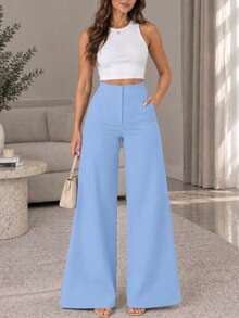 Women Pants - Sky Blue - View 1