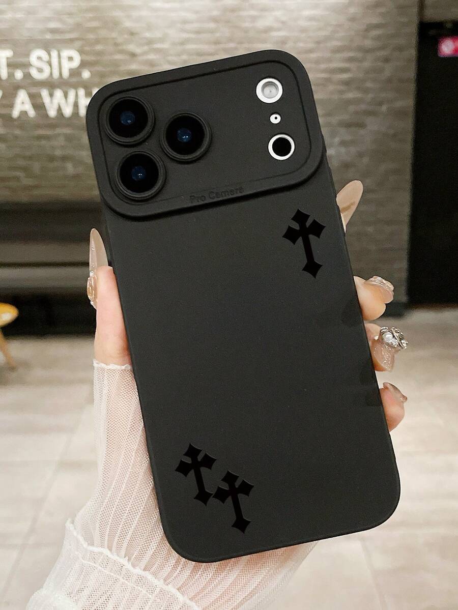 Gothic Style Dark Vintage Religious Symbol Cross Lens Protection Black Phone Case Compatible With Iphone&Galaxy,Phone Case,Case 17 Pro Max,Covers,Jesus Phone Case,Compatible With Iphone 15 Case,Compatible With Iphone 16 Promax Case,Compatible With Iphone 16 Case,Compatible With Iphone 14 Case,Compatible With Iphone 15 Case,Compatible With Iphone 16 Plus Case Phone Case Galaxy Phone Case, Compatible With IPhone 18 Pro,Compatible With IPhone 18 Promax - Multicolor - View 1