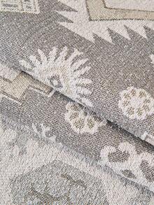 1pc Bohemian Geometric Tassel Sofa Throw, Universal Full Coverage Sofa Cover, Machine Washable Pet-Friendly Furniture Protector, Suitable For Living Room - Grey - View 10