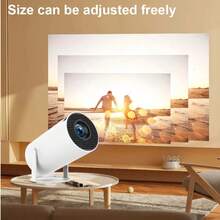Magcubic HY300Pro Portable Home Theater Projector, Powered By Android 14 System, Compatible With Smartphone/Tablet/Laptop, Supports Native 720P And 8K Resolution, WiFi6/BT5.4, Auto Keystone Correction, Manual Focus, Comes With Portable Stand Suitable For Bedroom/RV, LCD Display - Hy300 - View 7