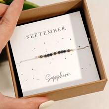 Beaded Bracelet, Women Jewelry Gift Box, Colorful Natural Stone Adjustable Bangle, Unisex, Comes With Elegant Card And Packaging - Multicolor - View 8