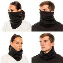 1pc New Men's Scarf Neck Warmer 3-In-1 Multifunctional Hat Adjustable - Multicolor - View 3