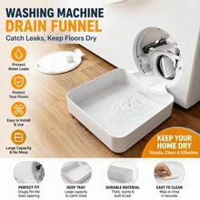 3 buah/1 buah Baki Pembuangan Mesin Cuci, Pelindung Lantai Esensial Ruang Cuci, Mencegah Air Meluap, Solusi Penyimpanan Rumah yang Tahan Lama, Aksesori Pembersih Area Cuci - beraneka warna - View 4