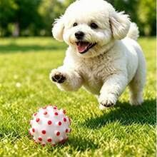 1 Piece (Random Color), Large Spiky Dog ​​Ball, Pet Toy For Teething And Teeth Cleaning, Spiky Ball With Sound, Squeaky Pet Toy. - Multicolor - View 6