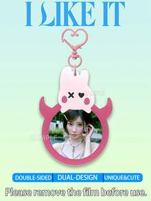Baby-Monster Keychain, I Like It Keychain, MONSTIEZ Merch Goods, AHYEON, RORA, RUKA, CHIQUITA, ASA, PHARITA, Double-Sided Laminated Cartoon Keychain, Bag Pendant, Car Pendant, Birthday Gift, Party Favor - A - View 3
