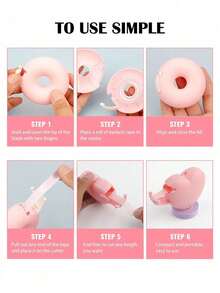 Eyeshadow Tape And Tape Dispenser Set, Eyeliner Guide Makeup Tape, Precise Eye Makeup Tool, Suitable For Cat Eye Liner, Eyeshadow, Ideal For Women Makeup Enthusiasts - Multicolor - View 7