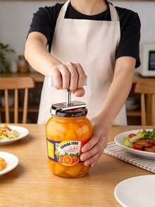 1pc Effortless Can Opener With Non-Slip Adjustable Design, Multi-Function Bottle Opener, Easily Open Cans And Bottle Caps, Suitable For Kitchen, Bathroom And Restaurant, Kitchen Essential, Bottle Opener, Holiday Gift Recommendation For Mother's Day, Father's Day, Christmas, Halloween - Multicolor - View 7