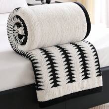 2026 New Jacquard Sherpa Double Layer Blanket, Winter Warm Bed Throw Blanket - Pine Shadow - View 10
