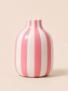 1 buah Vas Bulat Bergaris Klasik, Vas Rangkaian Bunga Praktis, Ornamen Meja untuk Pajangan Dalam Ruangan, Cocok untuk Dekorasi Pesta Rumah Liburan Natal dan Musim Dingin - botol bulat kecil - View 10