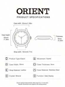 Orient Vintage Black & Gold Women's Quartz Watch With Roman Numeral Crystal Hour Markers, Multi-Function Day & Date, 24-Hour Display FSW03002W0 - Black - View 5