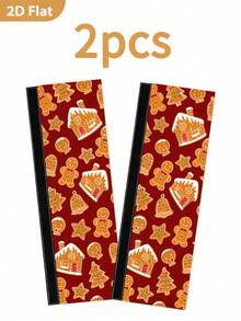 1/2Pcs Christmas Refrigerator Handle Covers, Gingerbread Man, Christmas Tree, Bell Pattern, With Hook & Loop Fastener, Suitable For Refrigerator, Oven, Microwave, Dishwasher, Christmas Holiday Kitchen Decoration - View 9