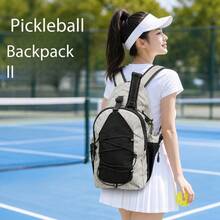 New Outdoor Sports Backpack: Portable And Durable, With Multiple Compartments For Storing Pickleballs And Rackets - Multicolor - View 5