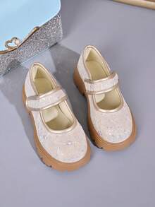 Girls Fashion New Mary Jane Shoes Non-Slip Sole - Beige - View 5