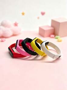 1 chiếc vòng đeo tay học sinh unisex nhiều màu, đèn LED trắng dùng pin dùng một lần, mặt số oval, chỉ hiển thị thời gian, không chức năng, đồng hồ đeo hàng ngày bộ 13 màu, phù hợp cho trường học, thể thao, lễ hội, quà tặng và nhiều dịp khác - Nhiều màu - Xem 3