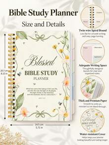 1pc A5 Bible SOAP Study Notebook, Scripture & Prayer Reflection Pages For Church Devotion, Bible Study Materials, Office Decor And Accessories, Nurse Essentials, Halloween Notebook - A - View 4