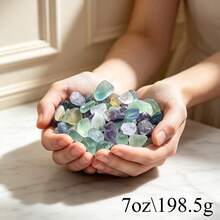 Colorful Fluorite Gravel, Mixed Color Fluorite Crushed Stones, Suitable For Aquarium, Fish Tank, Flower Pot, Bonsai, Terrarium, Garden Decoration And DIY Crafts - Color - View 12