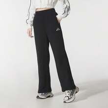 Adidas New Women's Casual Knit Comfortable Straight Leg Pants Sweatpants - Black - View 5