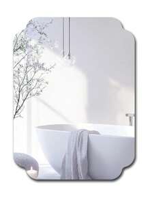 Irregularly Shaped Acrylic Square Makeup Mirror; Dressing Table And Beauty Photography Prop Mirror; Uniquely Designed Combination Mirror; Tabletop Ornament Suitable For Various Occasions; Home Decor Mirror; Bathroom Mirror; Makeup Mirror - Acrylic Mirror Sticker - View 7