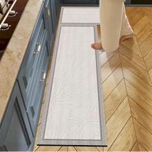 1pc Grey Kitchen Floor Mat Silicone Carpet, All-Season Anti-Fatigue Soft Comfortable Non-Slip Anti-Fall Absorbent Quick-Dry Easy To Clean Wear-Resistant Stain-Resistant, Room Decor Suitable For Kitchen, Dining Room, Entryway, Laundry Room, Hallway, Bathroom, Study And Other Locations. - Grey - View 2