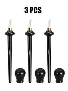 3PCS/2PCS/1PC Easy No-Skip Eyeliner Silicone Eyeliner Brush, Makeup Brushes, Spoolie, Lash Tech Supplies, Angled Eyeliner Brush, Suitable For Beginners, Bedroom, Vanity, Travel, Oil-Resistant Essential - Black - View 6