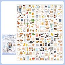 Buku Stiker Tema Kehidupan Rumah Tangga Sehari-hari Isi 20 Buah, Warna Cerah & Ilustrasi Indah, Stiker Scrapbook Multifungsi untuk Dekorasi, Jurnal Seni, Pembuatan Kartu, Stiker DIY Buatan Tangan, Hadiah Liburan - Buku stiker - View 9