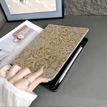 1件復古Morris風格植物裝飾花卉圖案保護平板保護套，附筆槽，相容於iPad Air 4/5/10代智能保護殼/Air 13/Air 11/11(A16 2025)，相容於Oppo Pad、 Matepad、Vivo Pad、Honor Pad、 Xiaoxin Pad - 彩色 - 查看 9
