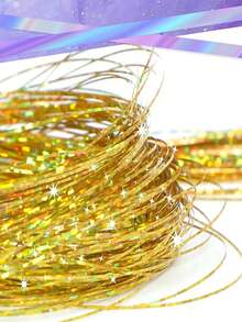 6/12pcs Glitter Hair Clips Extensions, Shiny Fairy Hair Clips, Women's Party Holiday Wedding Hair Accessories, Halloween, Y2K - Multicolor - View 3