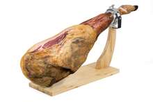 KIWI Bamboo And Metal Ham Holder 48x18x2 Cm With Rotating Ball Joint, Extra Long Ham Board With Adjustable Metal Support, Stable And Durable For Ham - Swivel Ball Joint - View 5