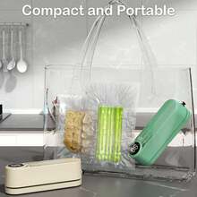 Vacuum Sealer Machine, Automatic Food Vacuum Sealer With Digital Display, Dry & Moist Food Modes, Portable Food Preservation Sealer For Home Kitchen Food Storage - Multi-color - View 3
