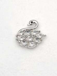 1/2/4pcs 29mm Swan Rhinestone Button Set, Women's Crystal Button Set, Detachable Clip-On Button Set, Crystal Decorative Buttons For Clothing, With Pliers For Pressing, Suitable For Dresses, Suits, Formal Shirts And Other Accessories - Multicolor - View 14