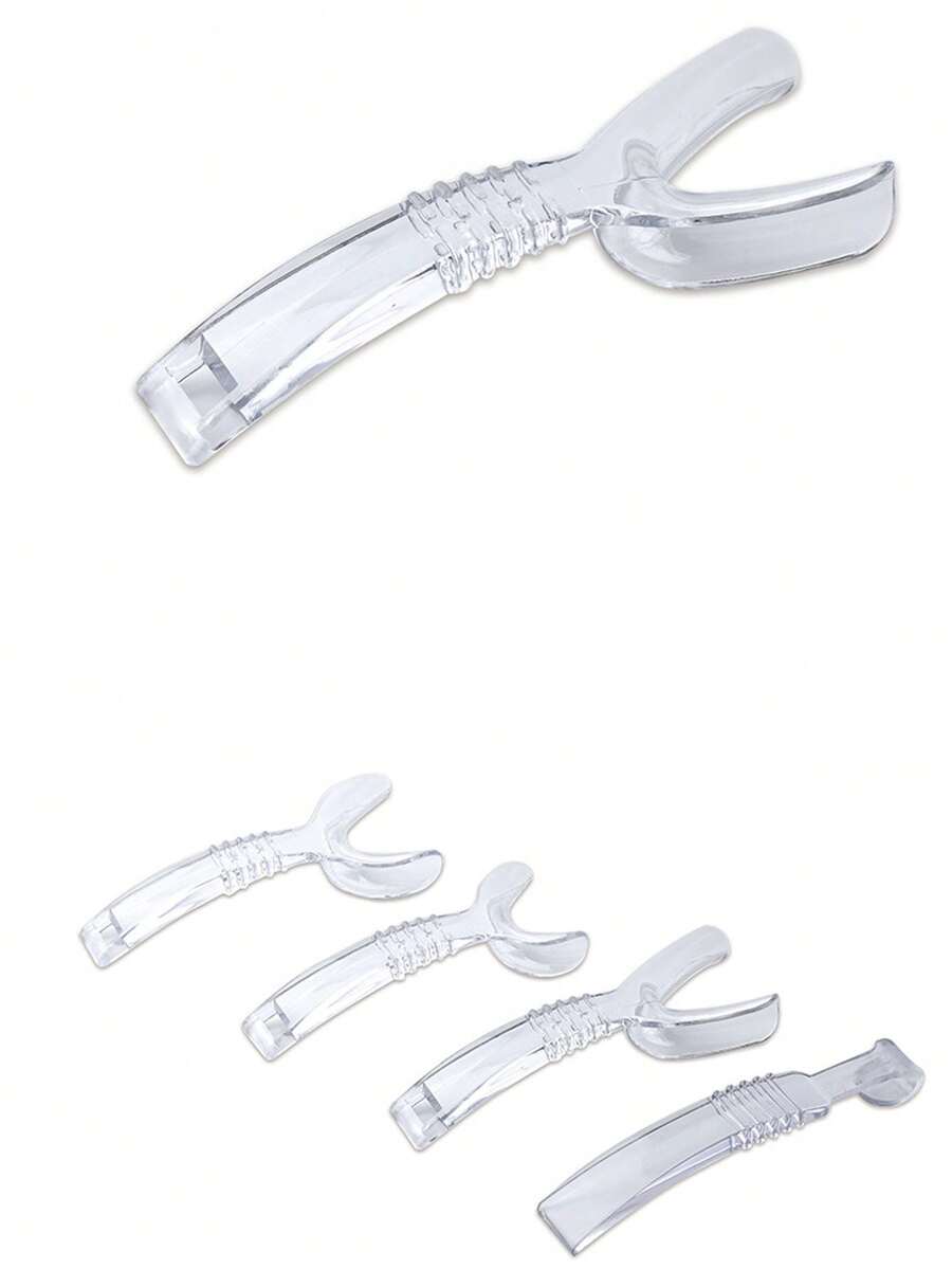 1件 大/小寵物狗開口器牙科護理輔助工具，透明幼犬牙齒保護撐開器，適用於狗刷牙 - 查看 1