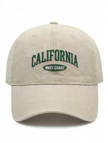 1件刺繡CALIFORNTA字母復古水洗中性棒球帽，Y2K戶外防曬可調節旅行度假禮物，適合朋友、家人，適用聖誕節、母親節、父親節、新年、婚禮用品、感恩節、單身派對、返校季、學生校季、教師節、嘉年華 - 彩色 - 查看 7