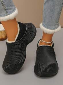 Minimalist Women's Indoor Slippers Spring Autumn Anti-Slip Soft Sole Ultra-Light Comfortable Bedroom Slippers - Black - View 5