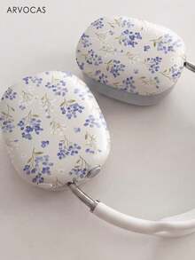 Floral Pattern PBT Glossy Hard Shell Headphone Case, Over-Ear Headphone Cover With Full Body Protection, Shockproof Scratch-Resistant, Easy Install & Remove, Headband & Earphone Carry Case Gift For Daily Use Compatible With Over-Ear Headphones / Noise-Canceling Headphones - Multicolor - View 6