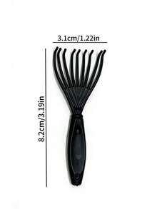 Transparent Comb For Applying Hair Oil To Scalp, Featuring Visible Liquid Container And Rotating Metal Teeth Head For Even Distribution, Suitable For Hair And Beard Care, Unisex, Allows Essential Oil Massage Without Hand Operation - Multicolor - View 11