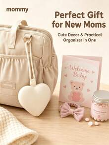 Heart-Shaped Storage Bag, Cute Mini Women & Girls Organizer Pouch, Portable Lightweight Design Small Bag, Macaron Color Key Earphone Coin Small Items Storage Bag, Travel Makeup Organizer Box, Suitable For School And Outdoor Use - Multicolor - View 3