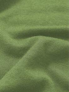 Basic Minimalist Old Money Style Casual Elegant Autumn Double-Sided Knit Turtleneck Long Sleeve Base Layer Top Women's T-Shirt - Olive Green - View 8