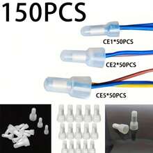 Closed End Crimp Connector, Industrial Electrical Butt Connector Protective Wire Crimp Cap Wire Connector, 3 Sizes, Closed End Wire Crimp Cap Wire Connector - Multiple Styles - View 3