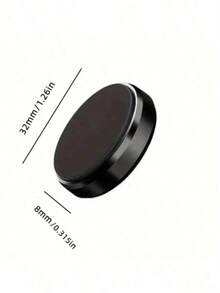 /2pcs Car Round Magnetic Phone Holder, Strong Magnetic Suction, Multi-Angle Adjustable, Dashboard Adhesive Installation, Convenient For Driving Navigation And Calls, Doesn't Block Driver's View, Magnetic Design, Quick Phone Attachment And Removal, Practical Car Navigation Accessory - Multicolor - View 12