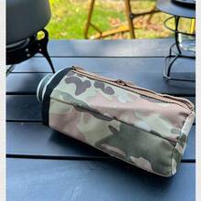 1pc Outdoor Camping Gear Protective Case, Anti-Drop Shell For Portable Stove, Camping Picnic Gas Canister Storage Bag - Multicolor - View 8